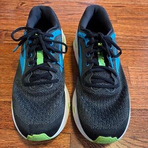 Men’s Brooks  Ghost Max Running/walking Shoes Size 10 D Black Blue 1104061D060